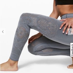 Lululemon lace cutout legging/tight